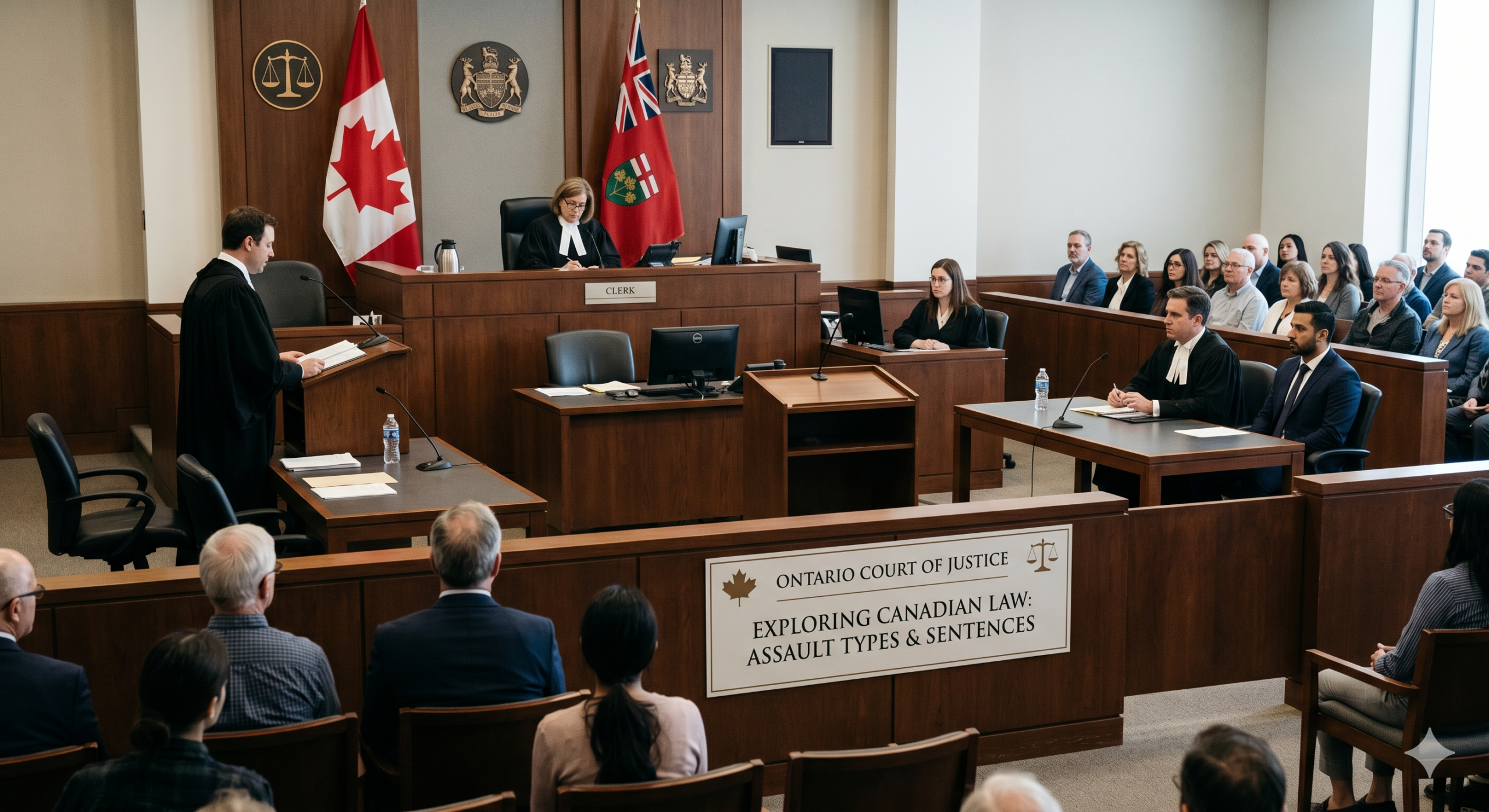 Canadian assault charges and sentences
