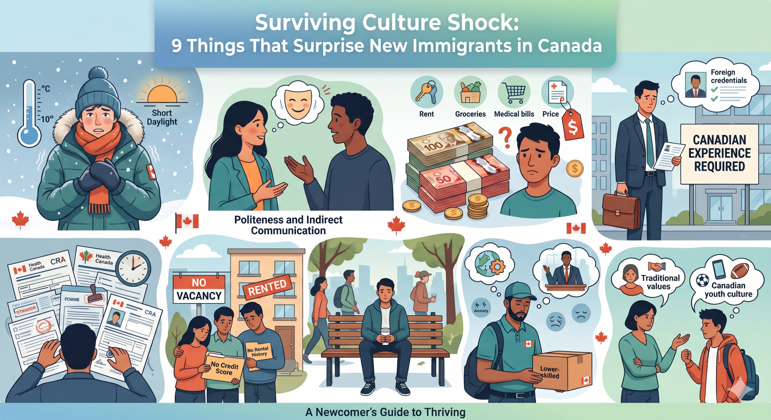 Surviving Culture Shock: 9 Things That Surprise New Immigrants in Canada